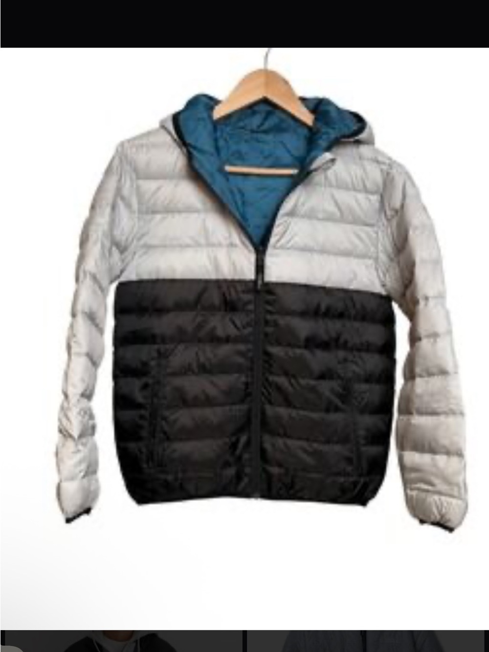 NWT Eddie Bauer Kids Reversible Cirruslite Down Hooded Jacket